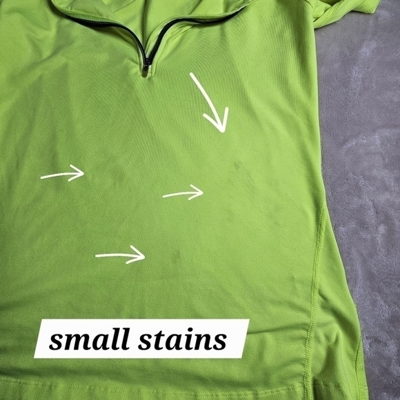 Nike Dri-Fit Quarter Zip Long Sleeve Pullover Size Medium * See Flaws - Picture 2 of 13